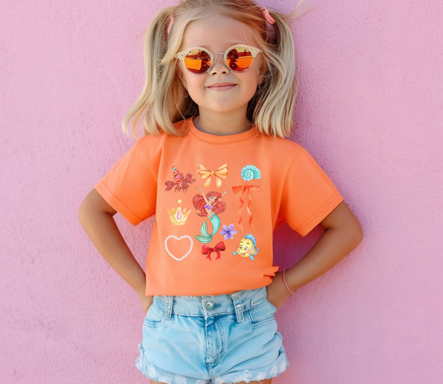 Under the Sea girls graphic tee