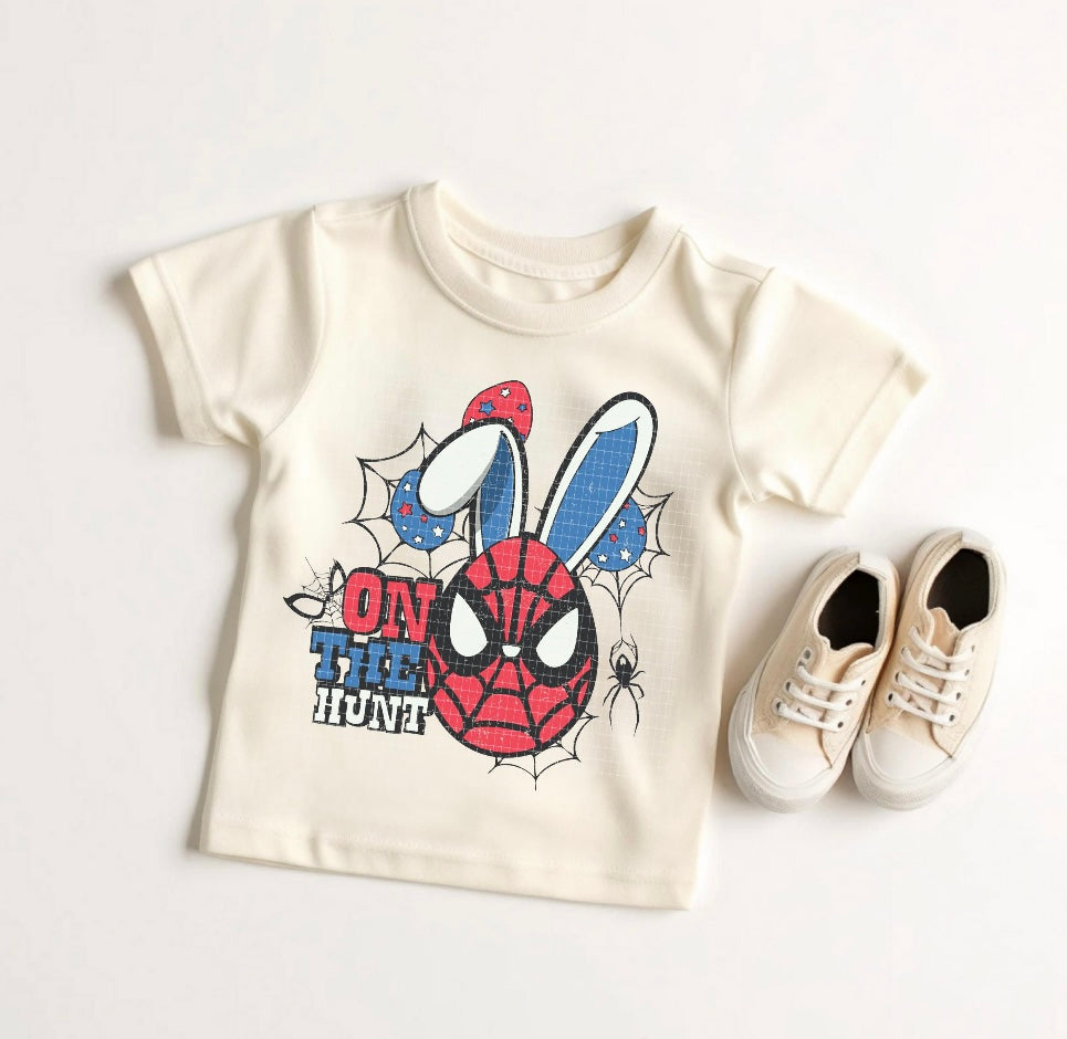 On the hunt spidey graphic tee