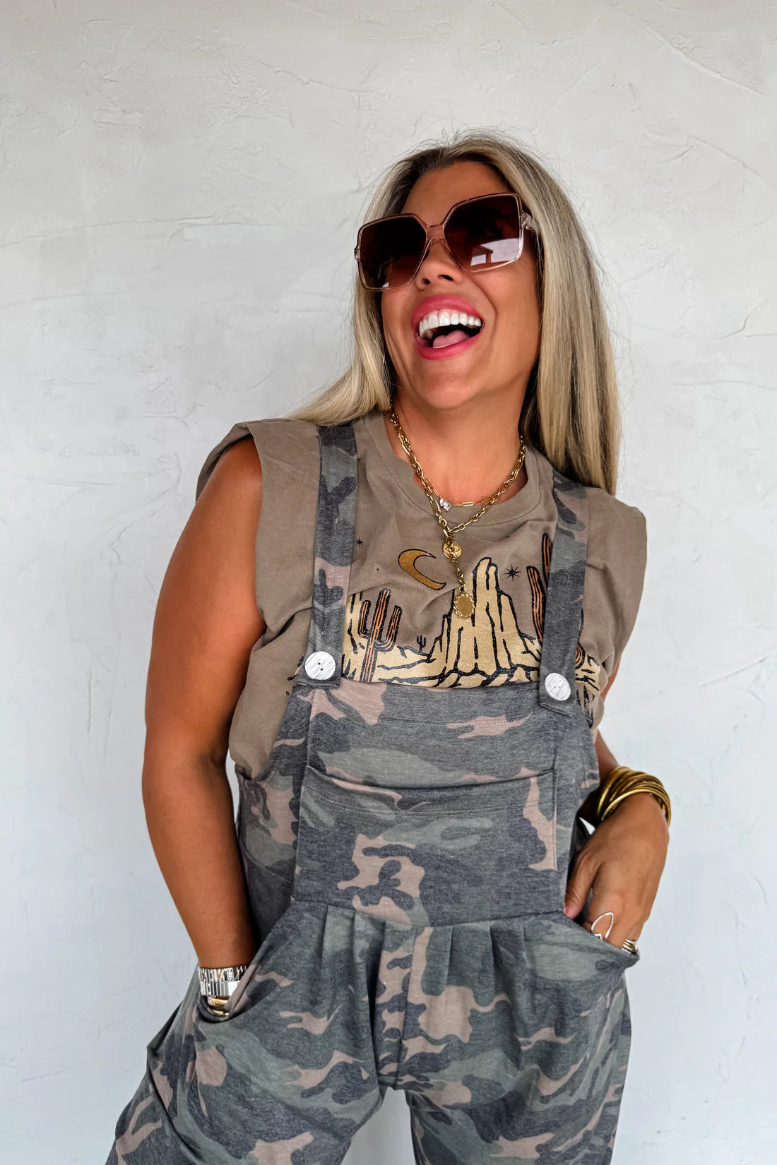PREORDER- CAMO KARLI OVERALLS