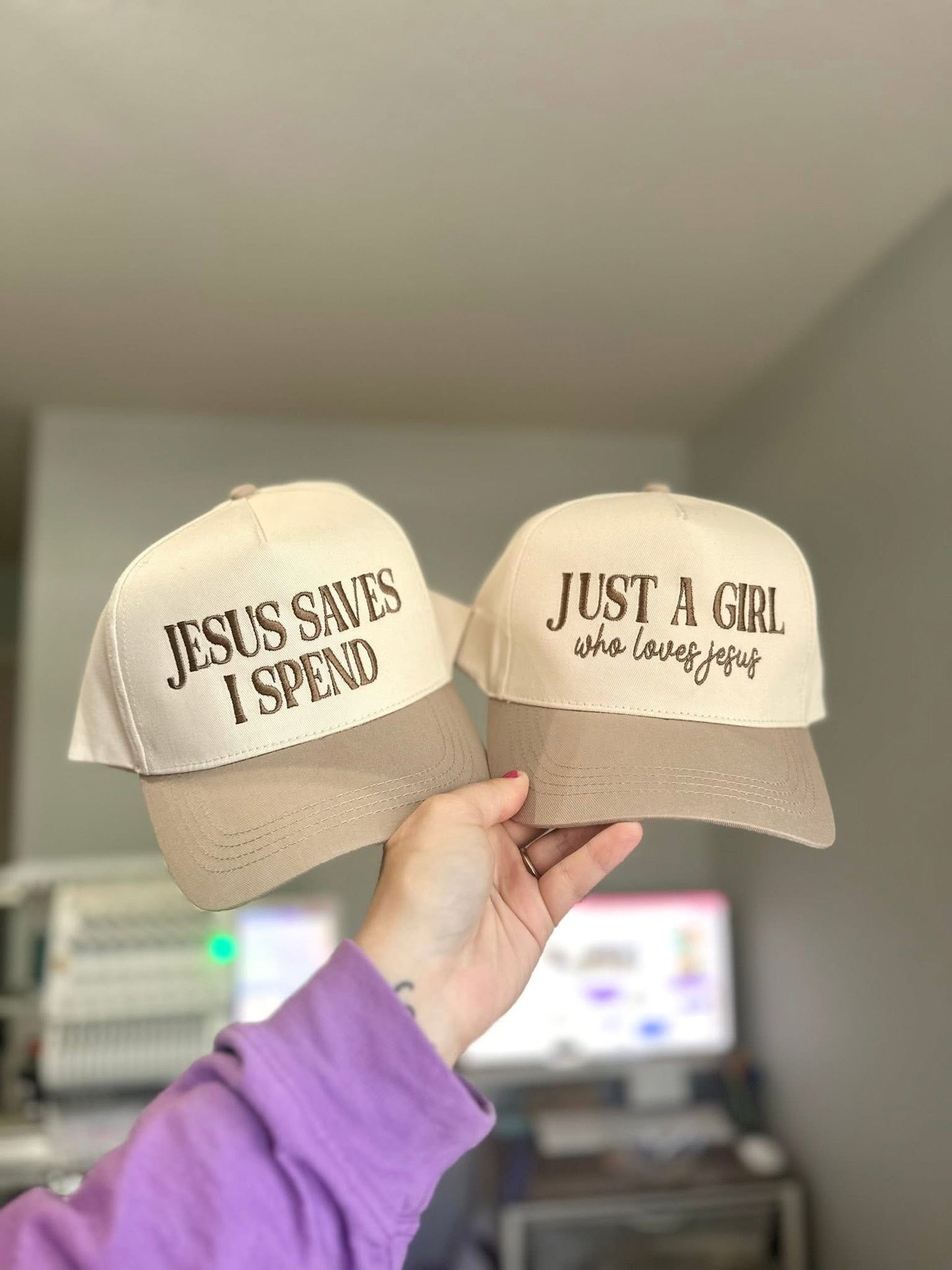 Custom Embroidered Canvas Trucker