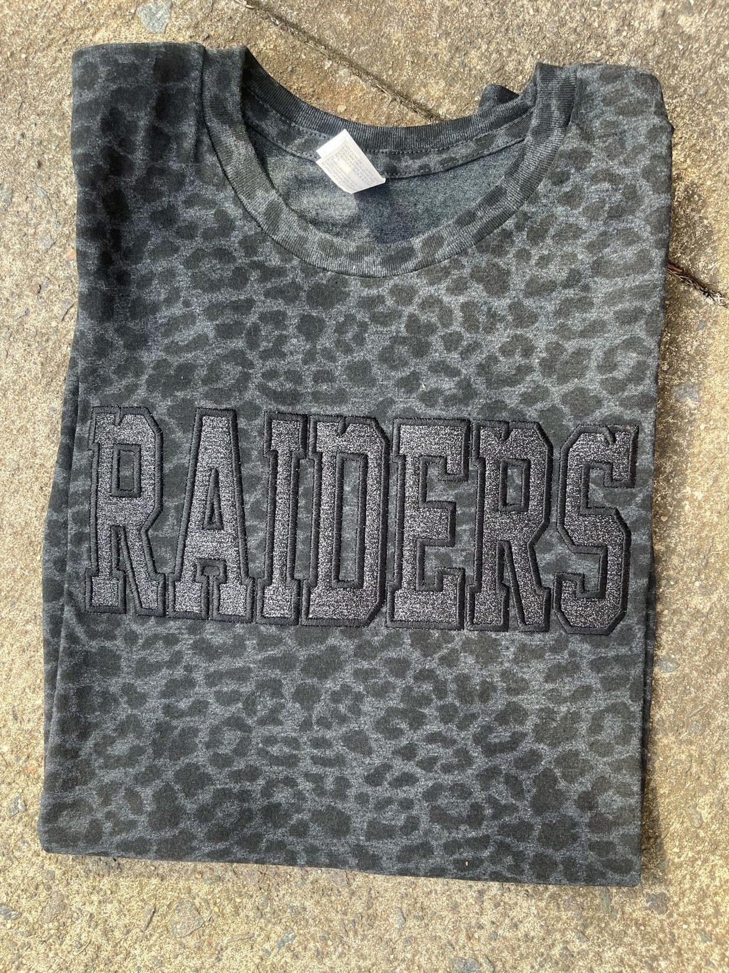 MASCOT Custom Leopard Glitter Appliqué Tees