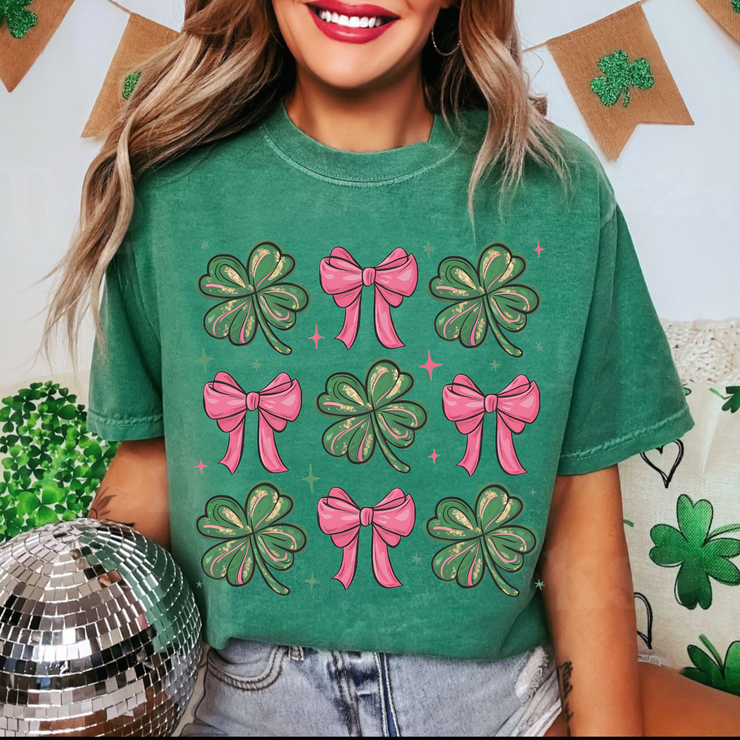 Clovers + Coquettes graphic tee