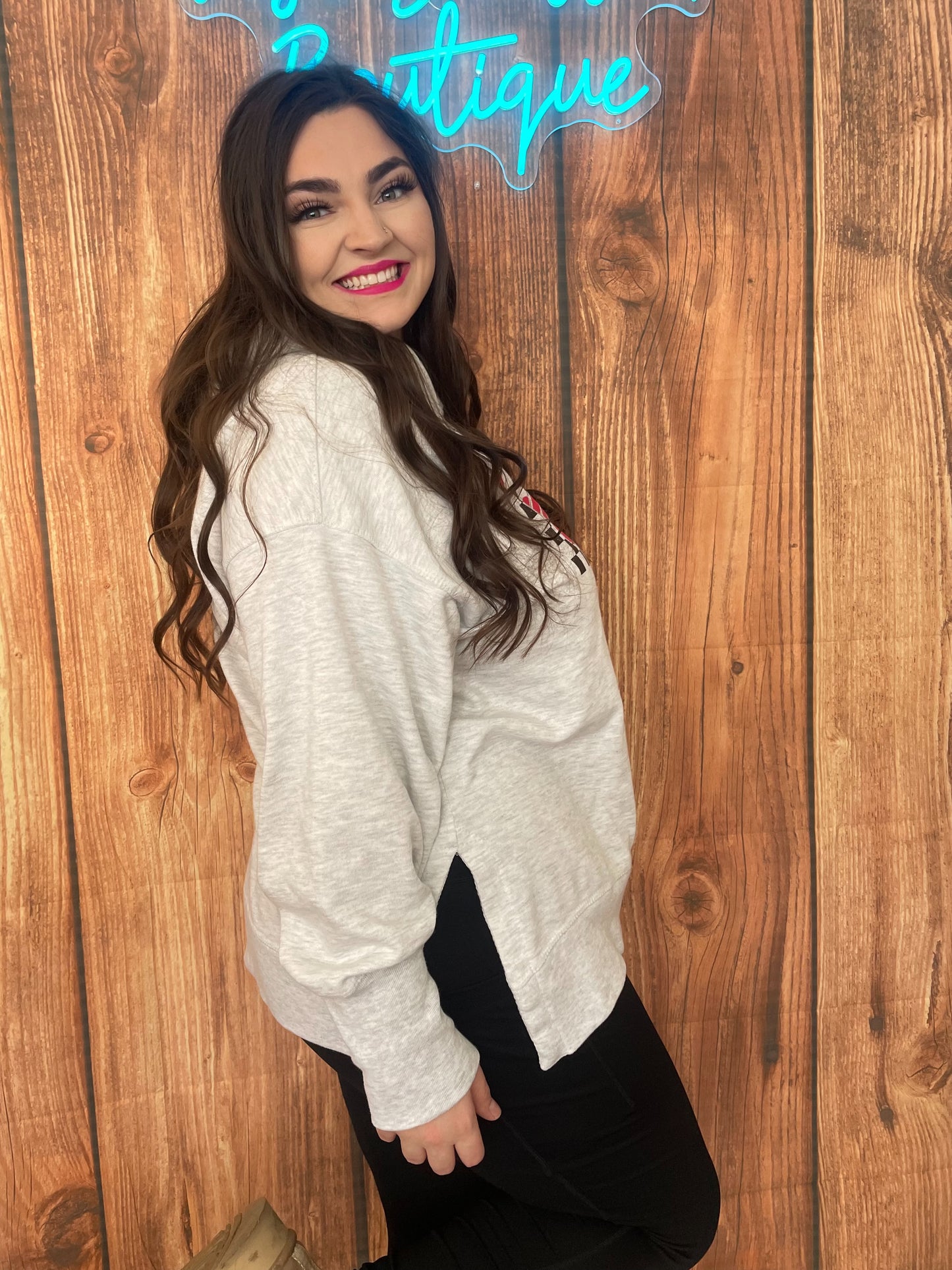 Hot Pink Mama French Terry Hoodie