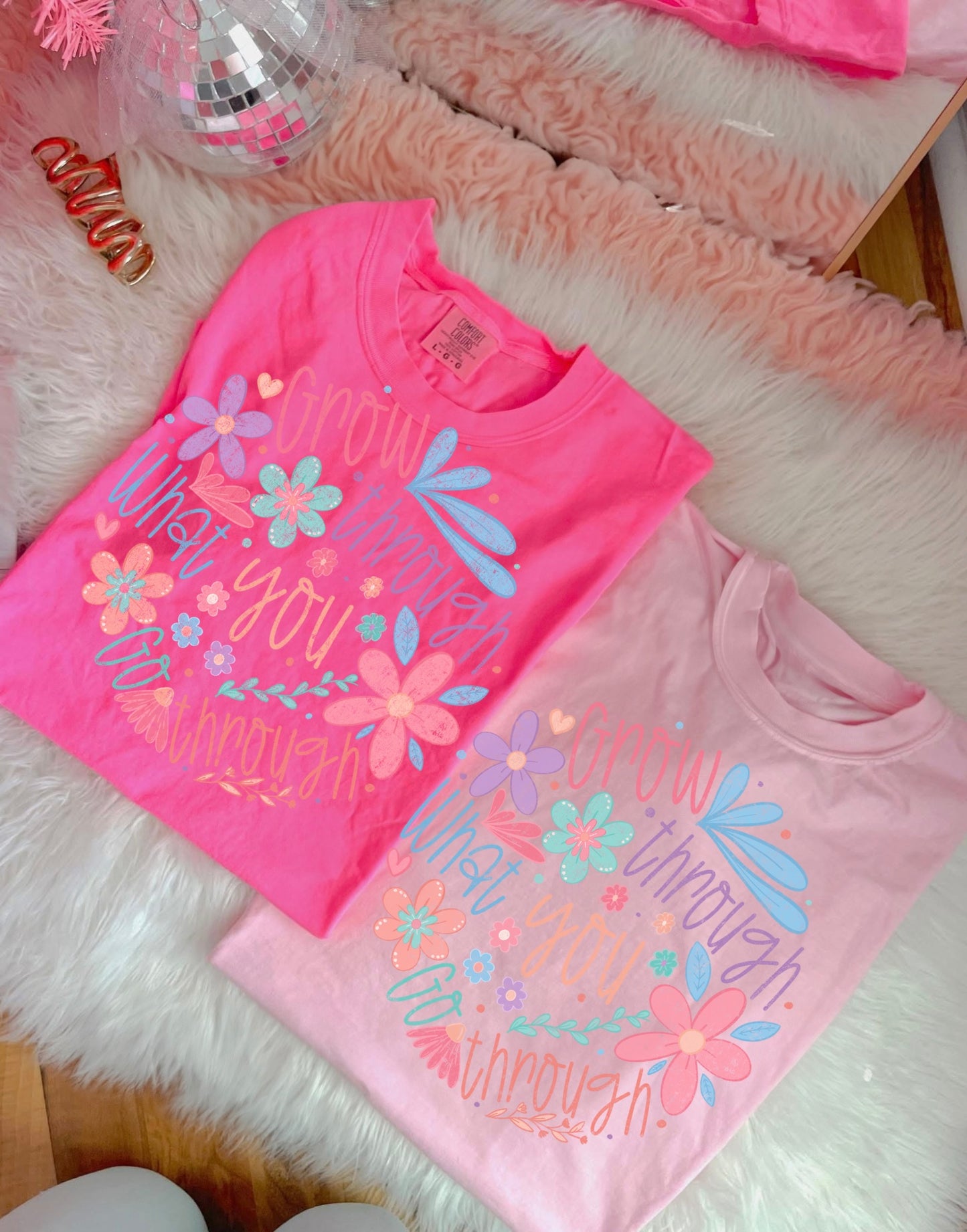 Grow through what you go through graphic tee