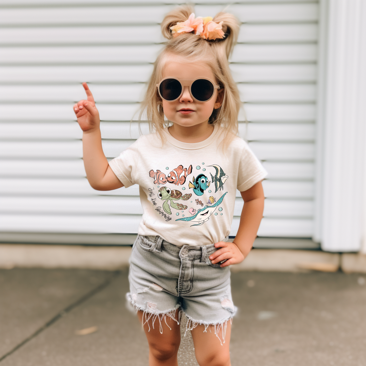 Just Keep Swimming graphic tee