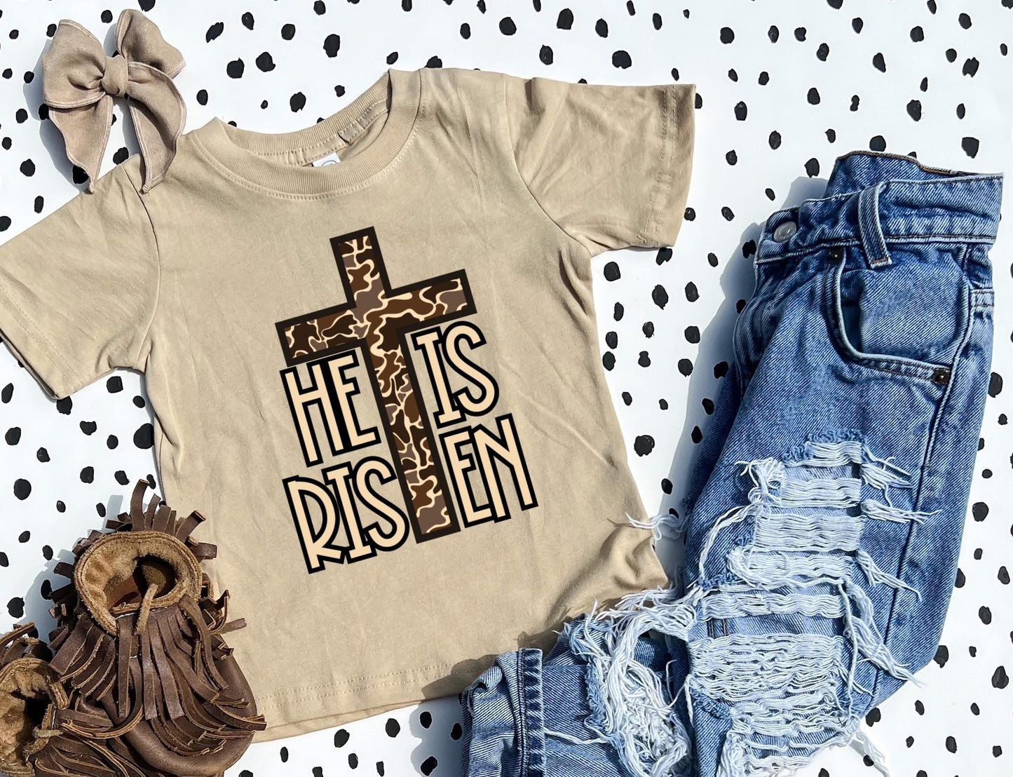 He is Risen Duck Camo Graphic Tee