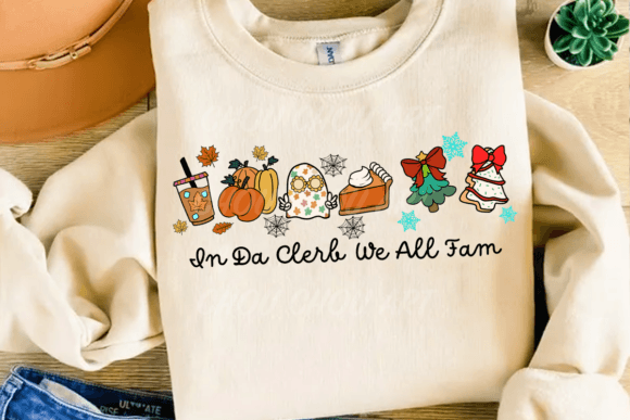 In da clerb we all fam Holidays Crewneck