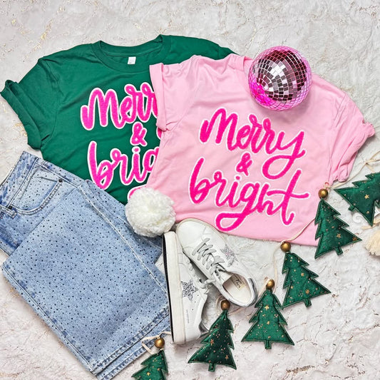 Merry & Bright + Fluffy Patch Tee
