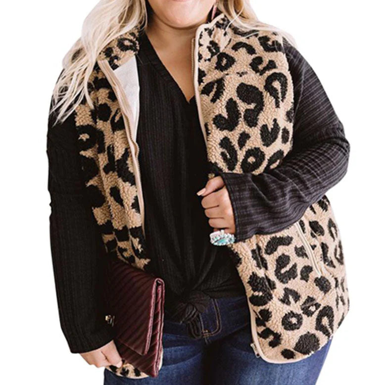 PREORDER Leopard-print Vest Jacket