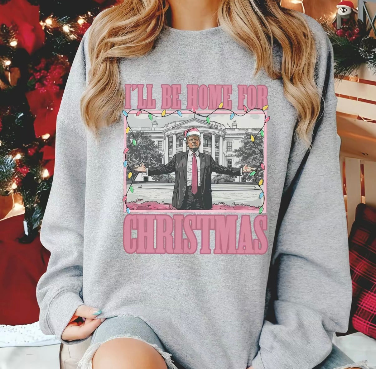 I’ll be home for Christmas Crewneck Sweatshirt