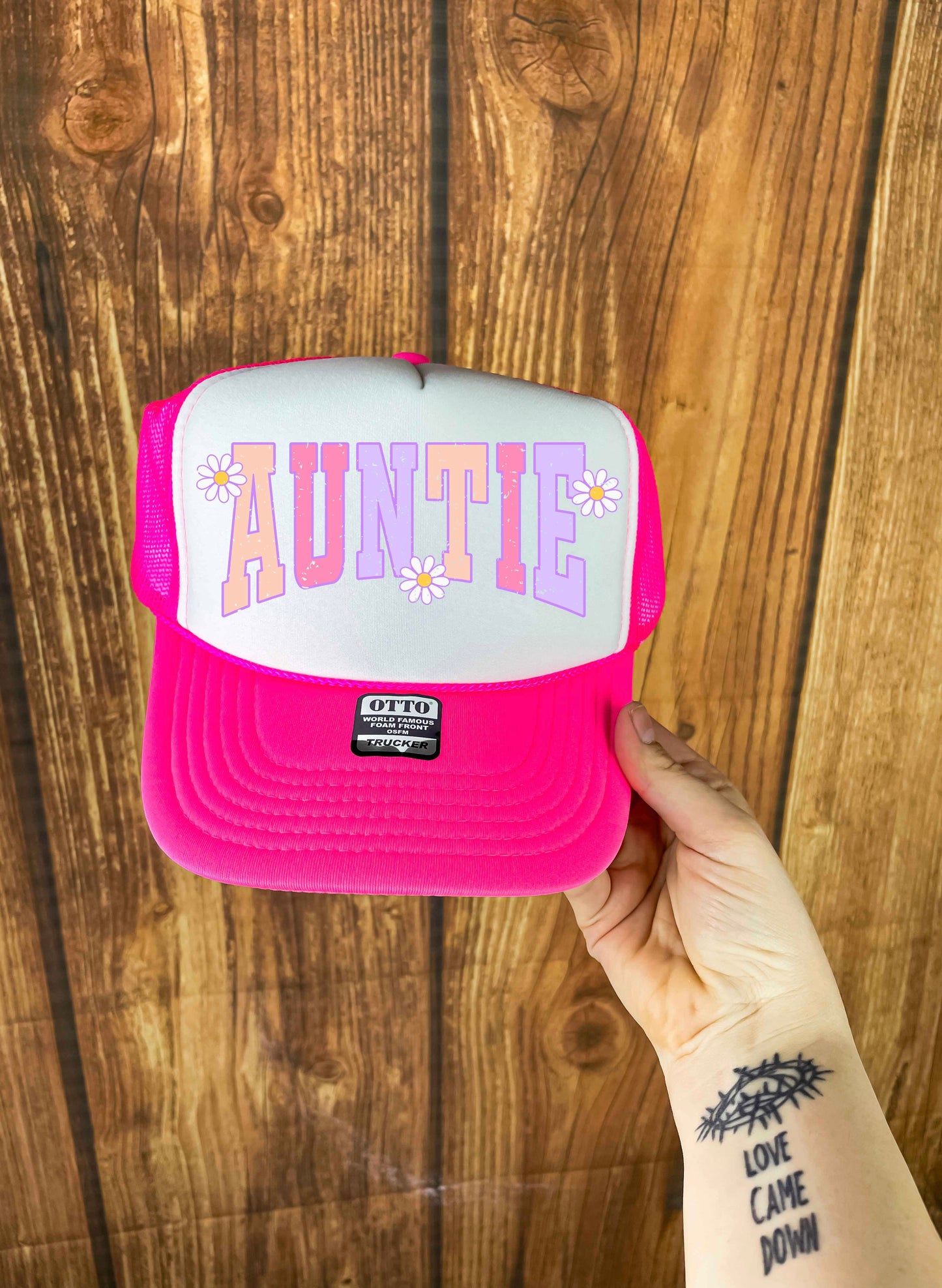 Hot Pink & White Trucker Hat