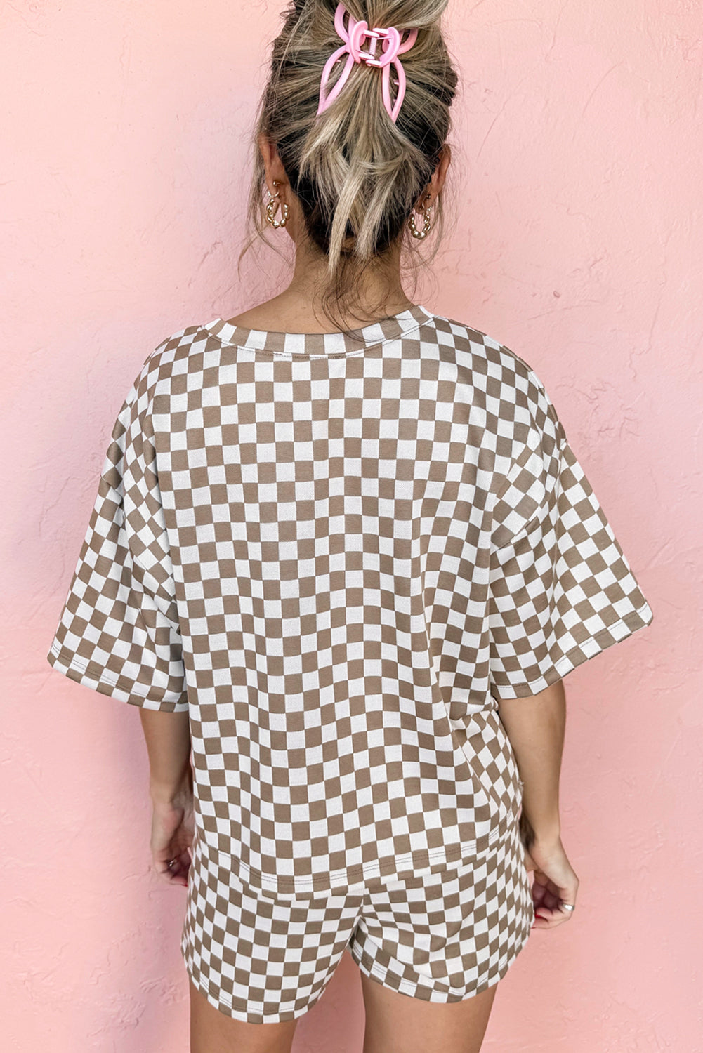 Brown Checkered Set