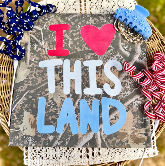 I love this land camo graphic tee