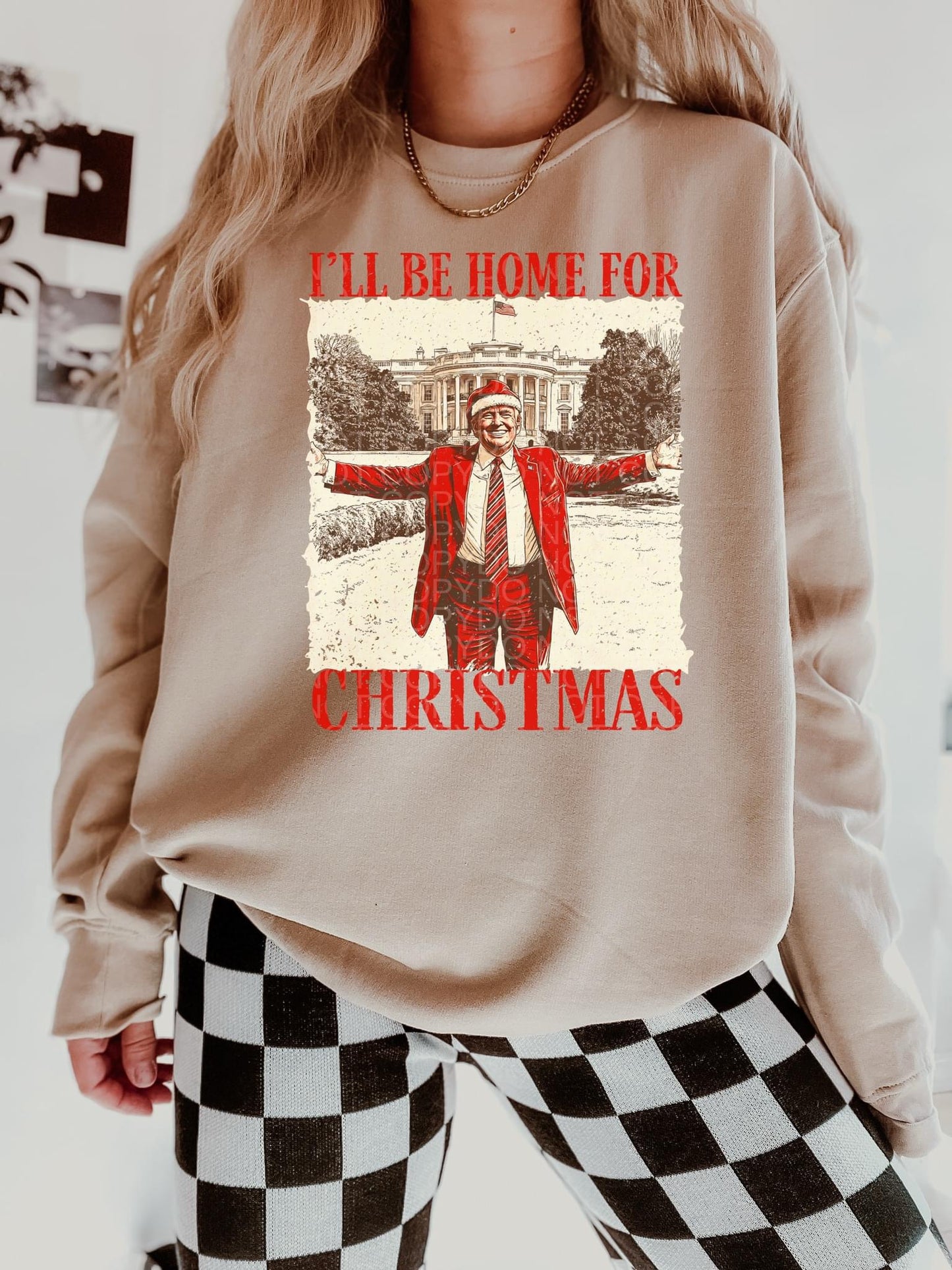 I’ll be home for Christmas Crewneck sweatshirt