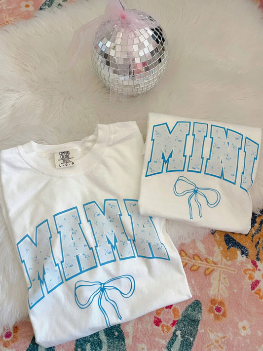 MAMA + Mini Blue Floral