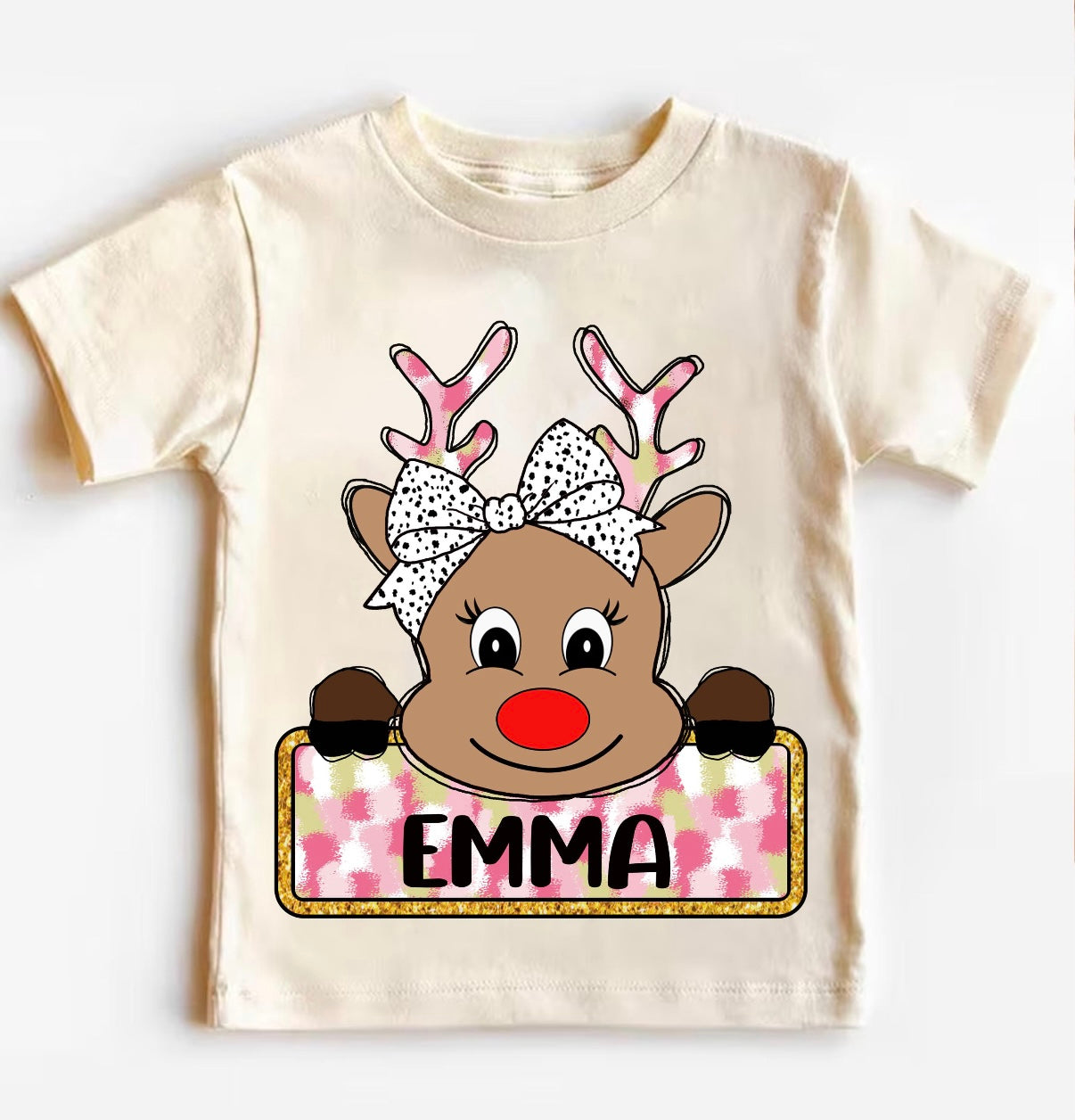 Custom Name Rednose Reindeer Shirts