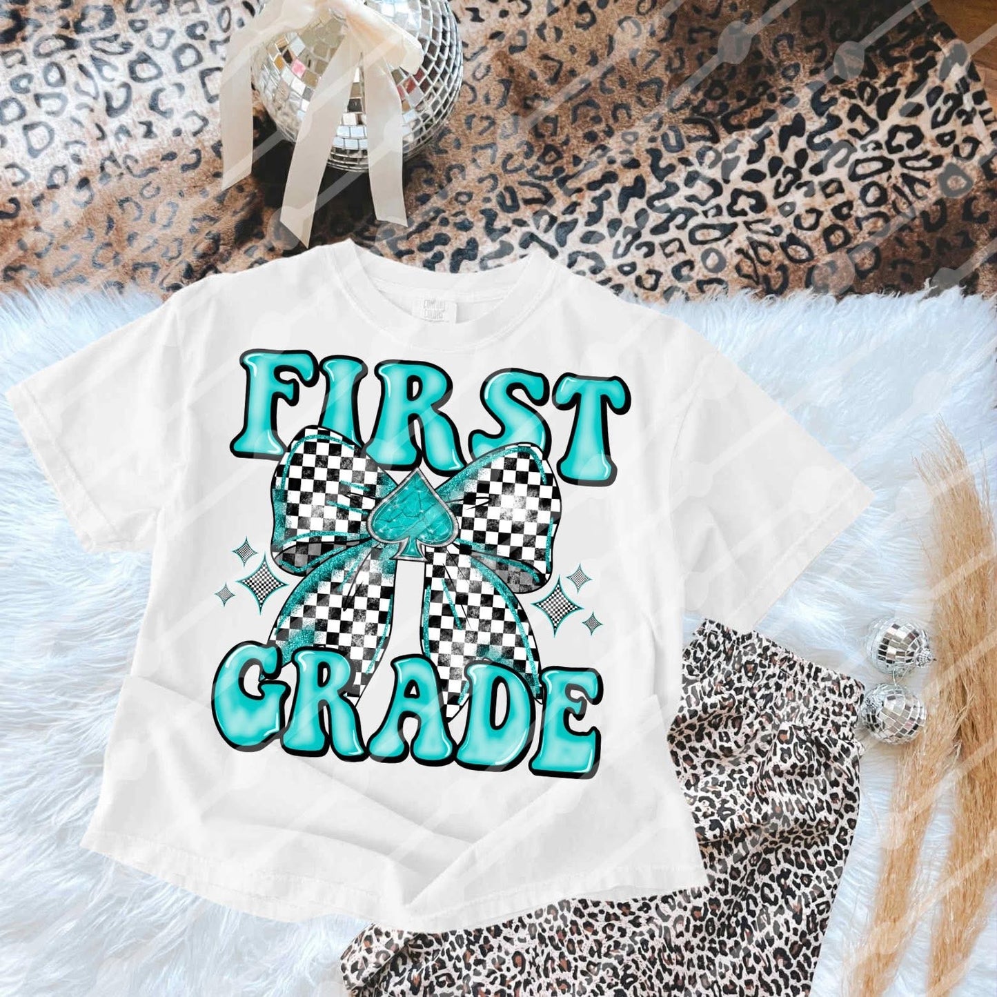 Western X Checkered Grade Graphic tee