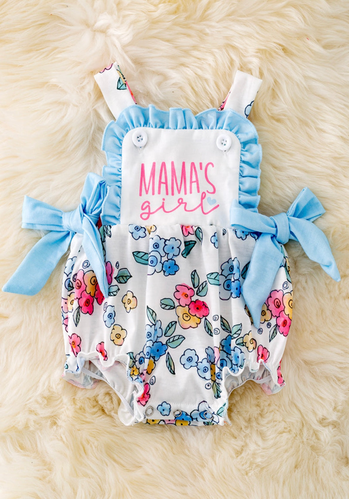 Mamas girl ruffle romper