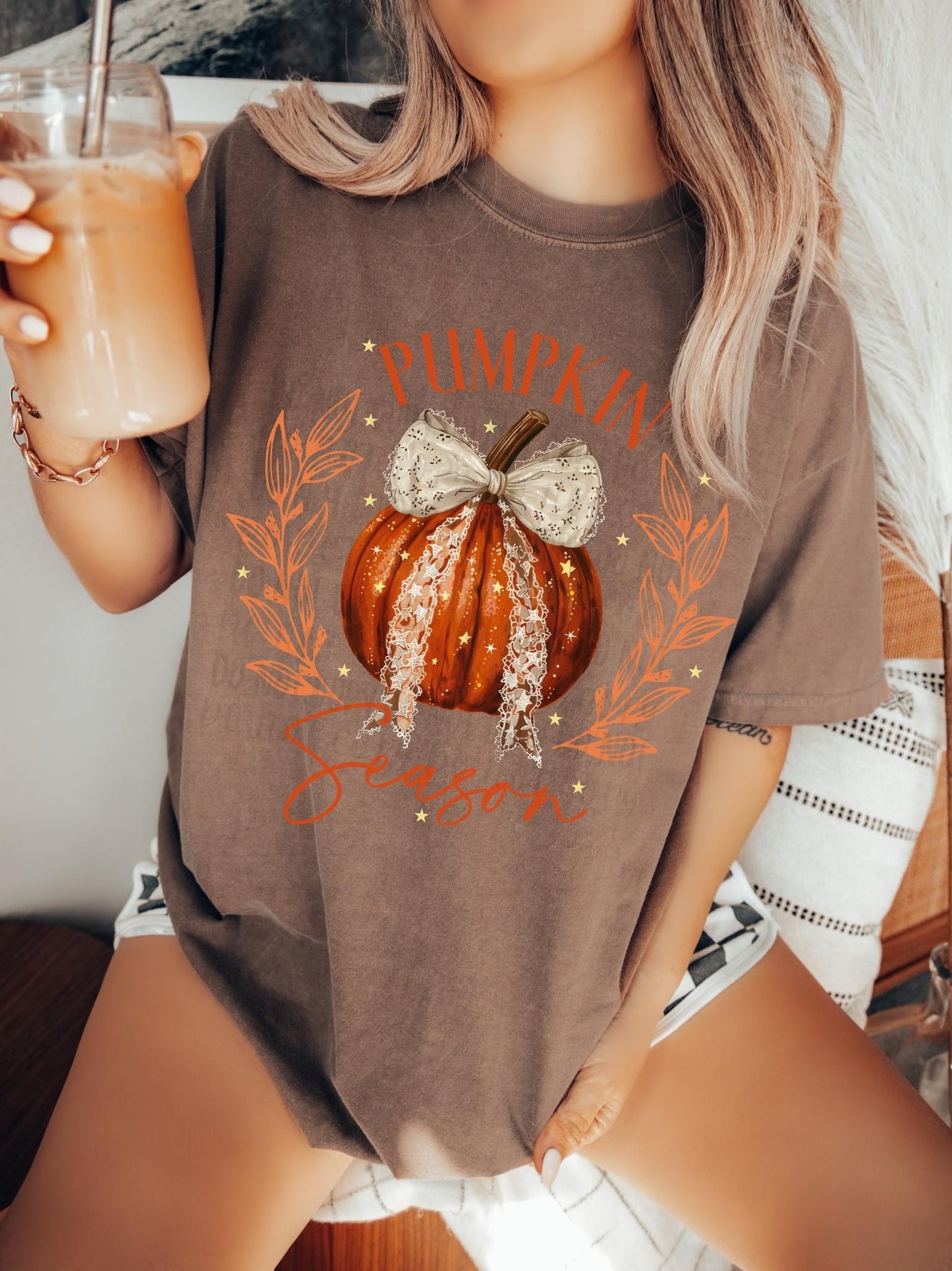 Pumpkin Season Coquette Graphic Tee / Sweatshirt