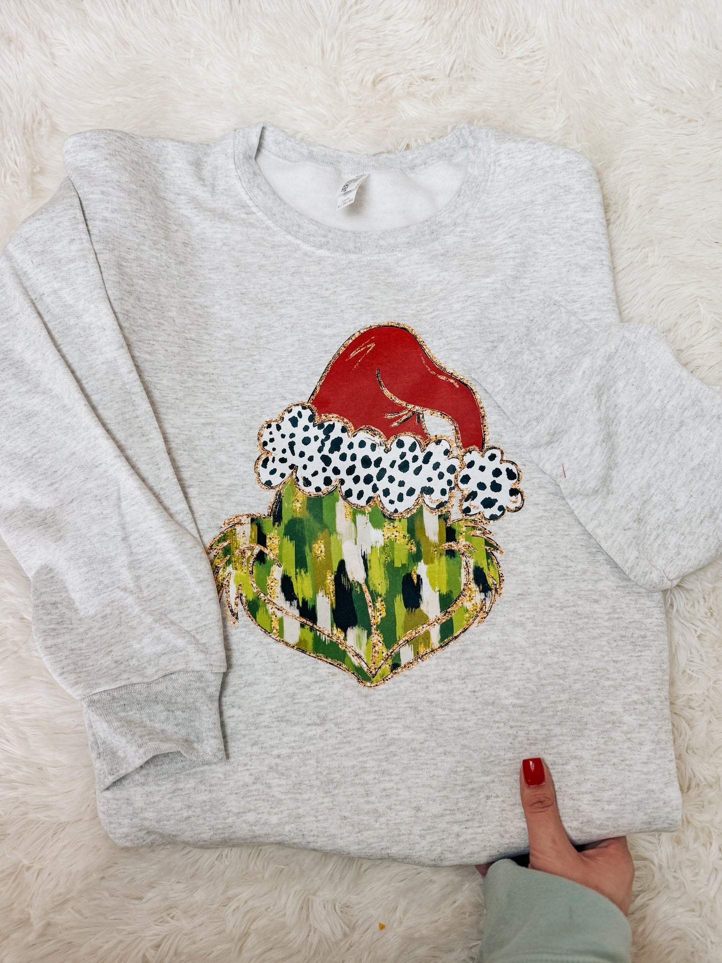 Brush Stroke Green Guy Crewneck Sweatshirt