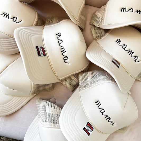 Mama embroidered trucker hats