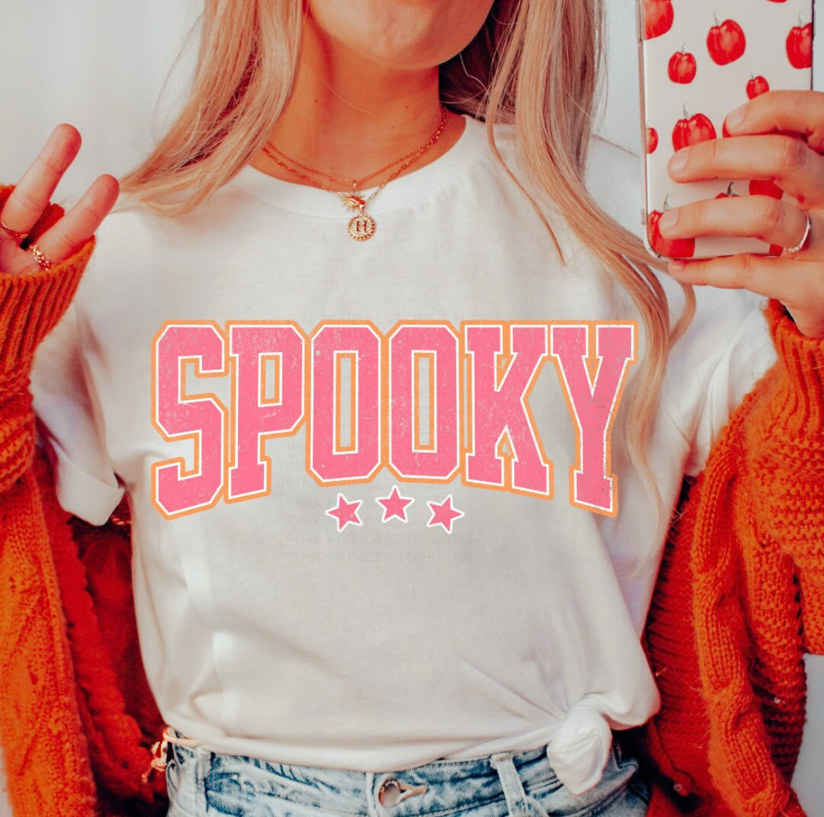 Spooky Varsity Letters Graphic Tee