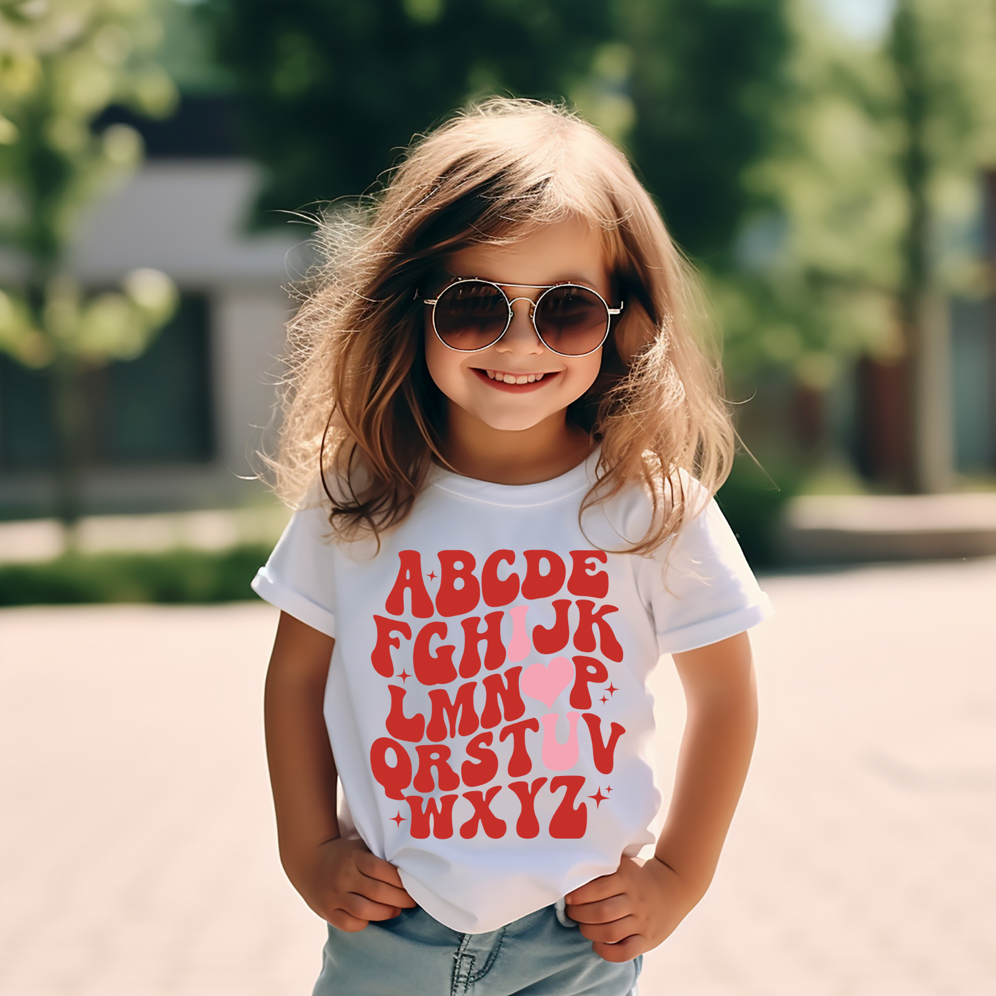 ABC I💝U graphic tee