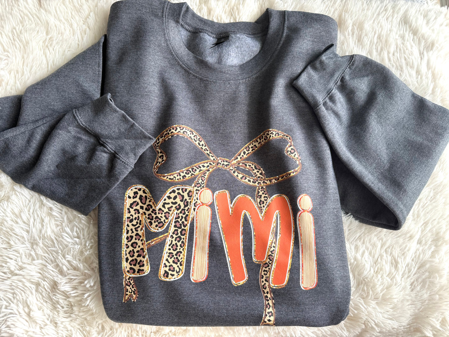 Custom fall leopard sweatshirt