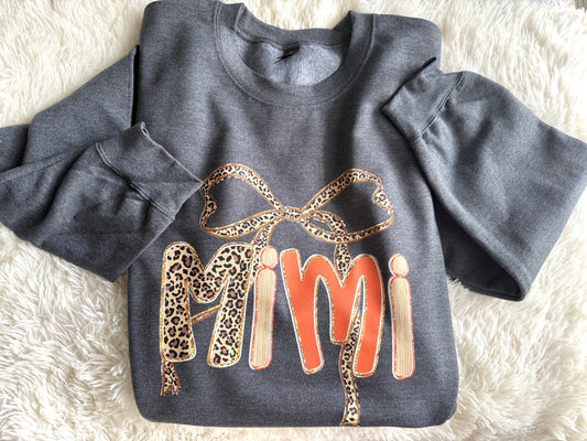 Custom fall leopard sweatshirt