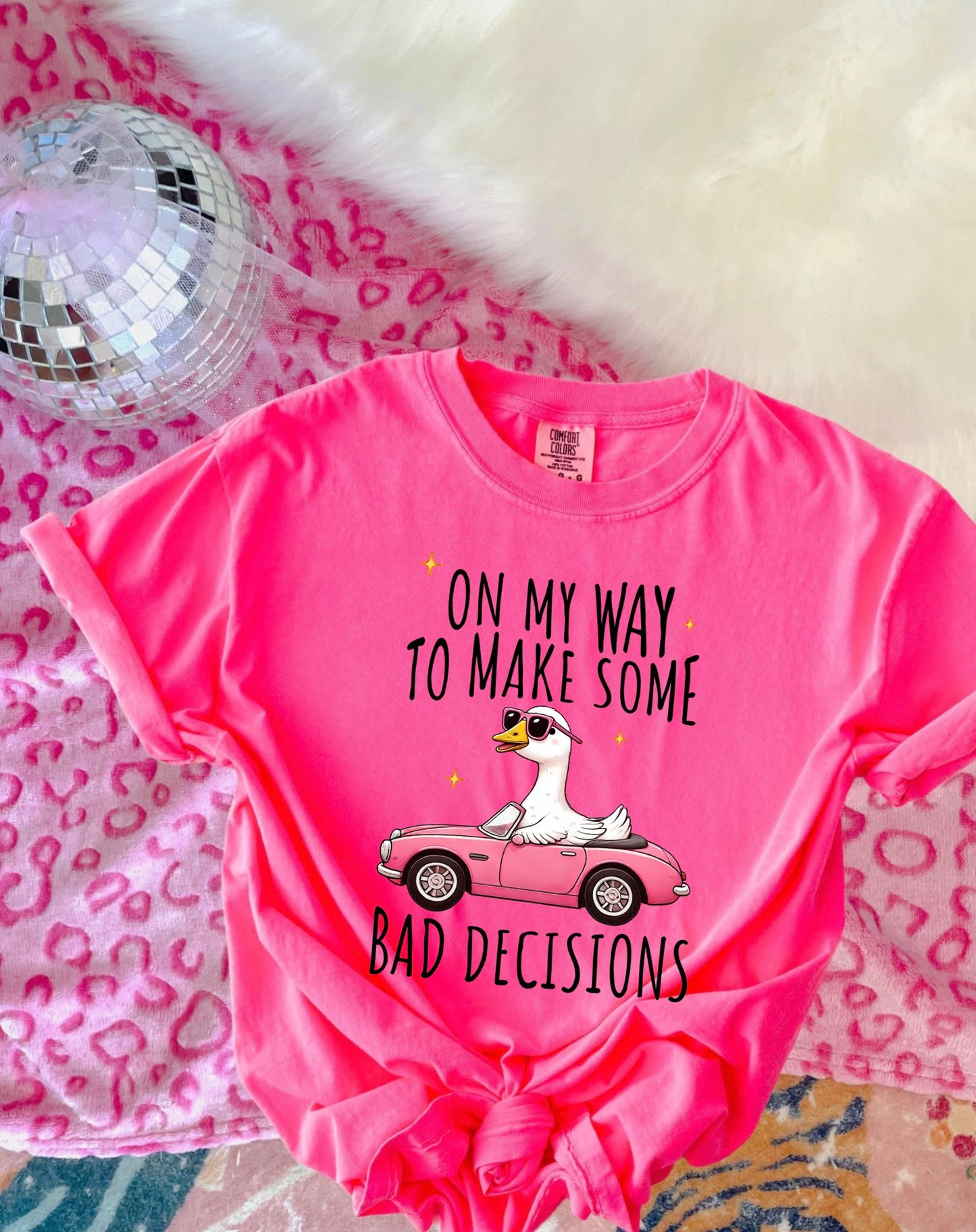 On my way to make some bad decisions graphic tee