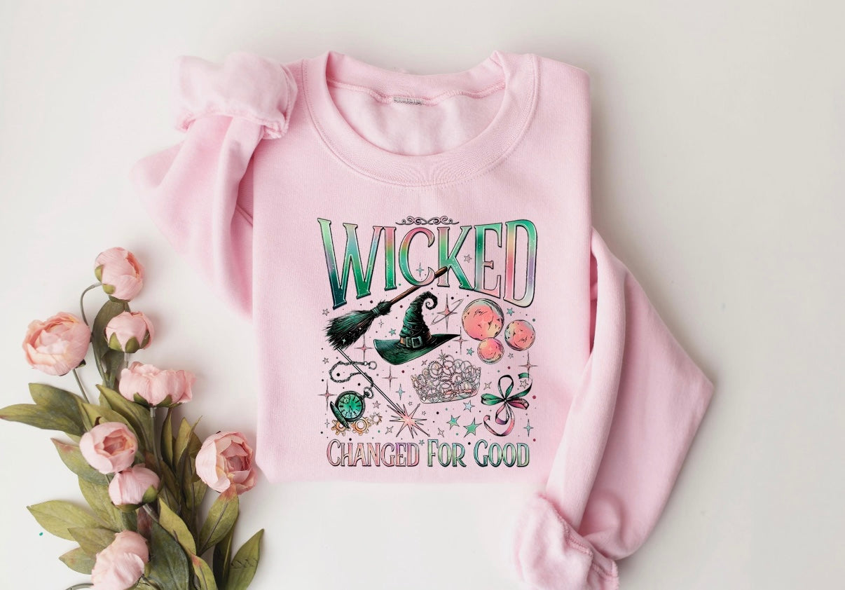 ＷＩＣＫＥＤ graphic Crewneck sweatshirt