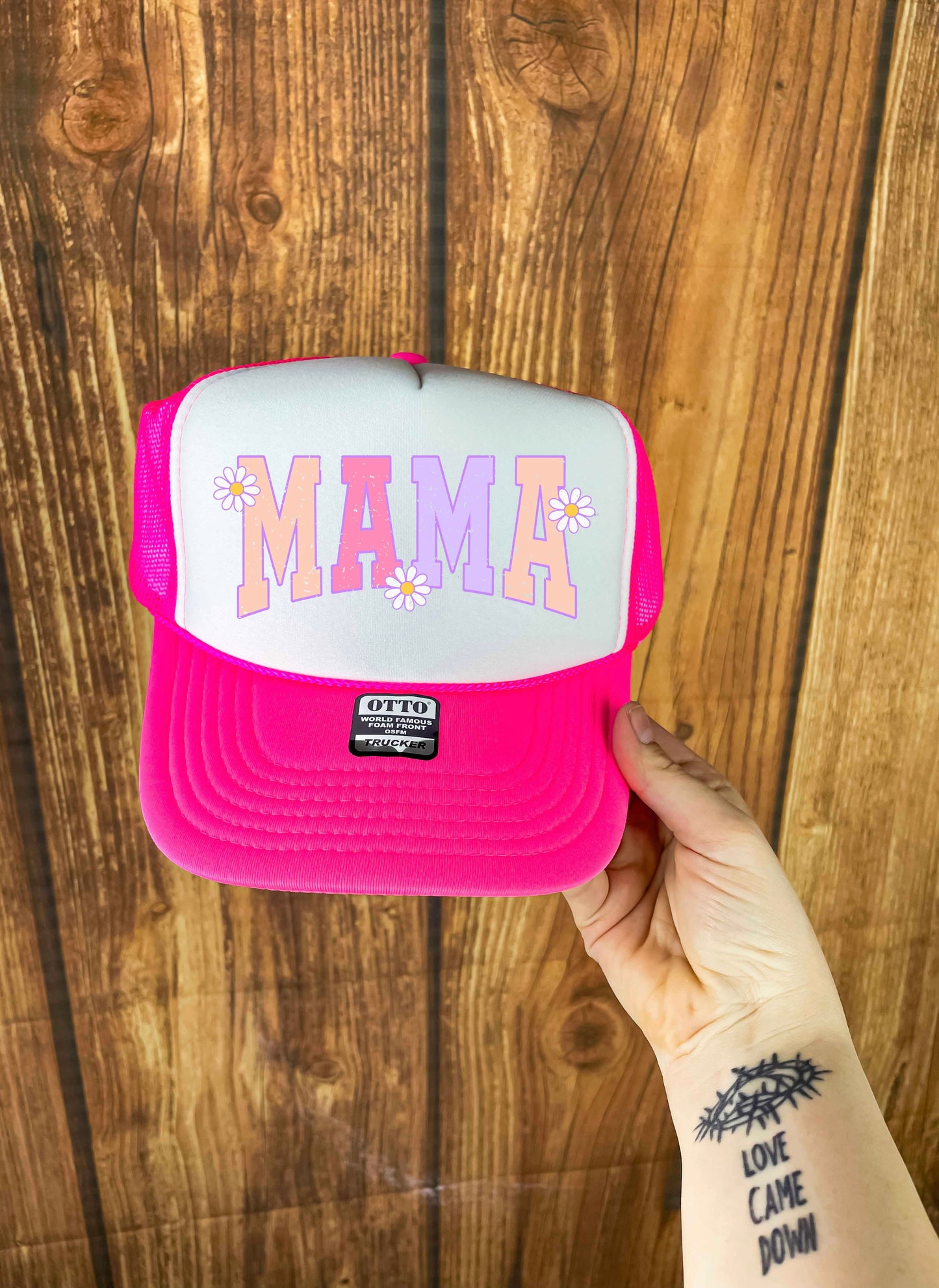 Hot Pink & White Trucker Hat