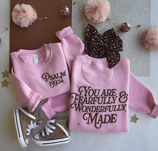 Fearfully & Wonderfully Made Toddler Sweatshirts