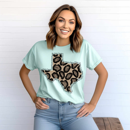 Leopard TX Graphic Tee