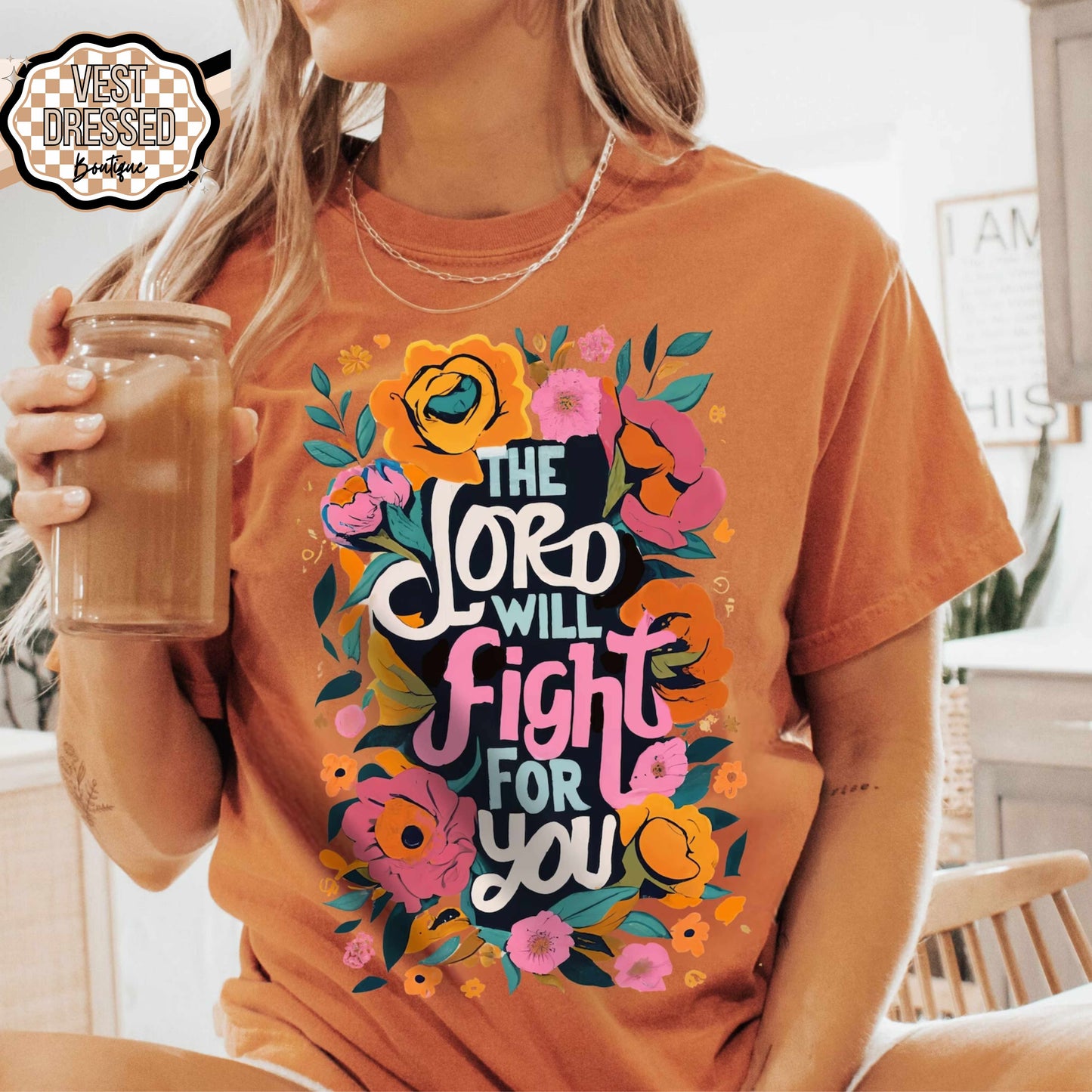 Lord will fight for you graphic tee